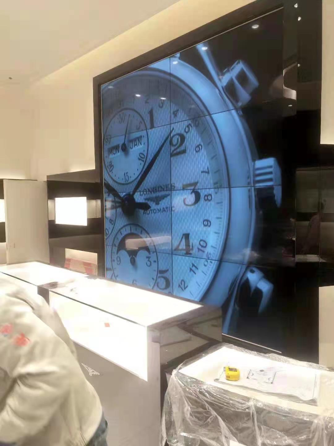 石家庄浪琴店49寸3.5mm液晶拼接屏项目(图1)