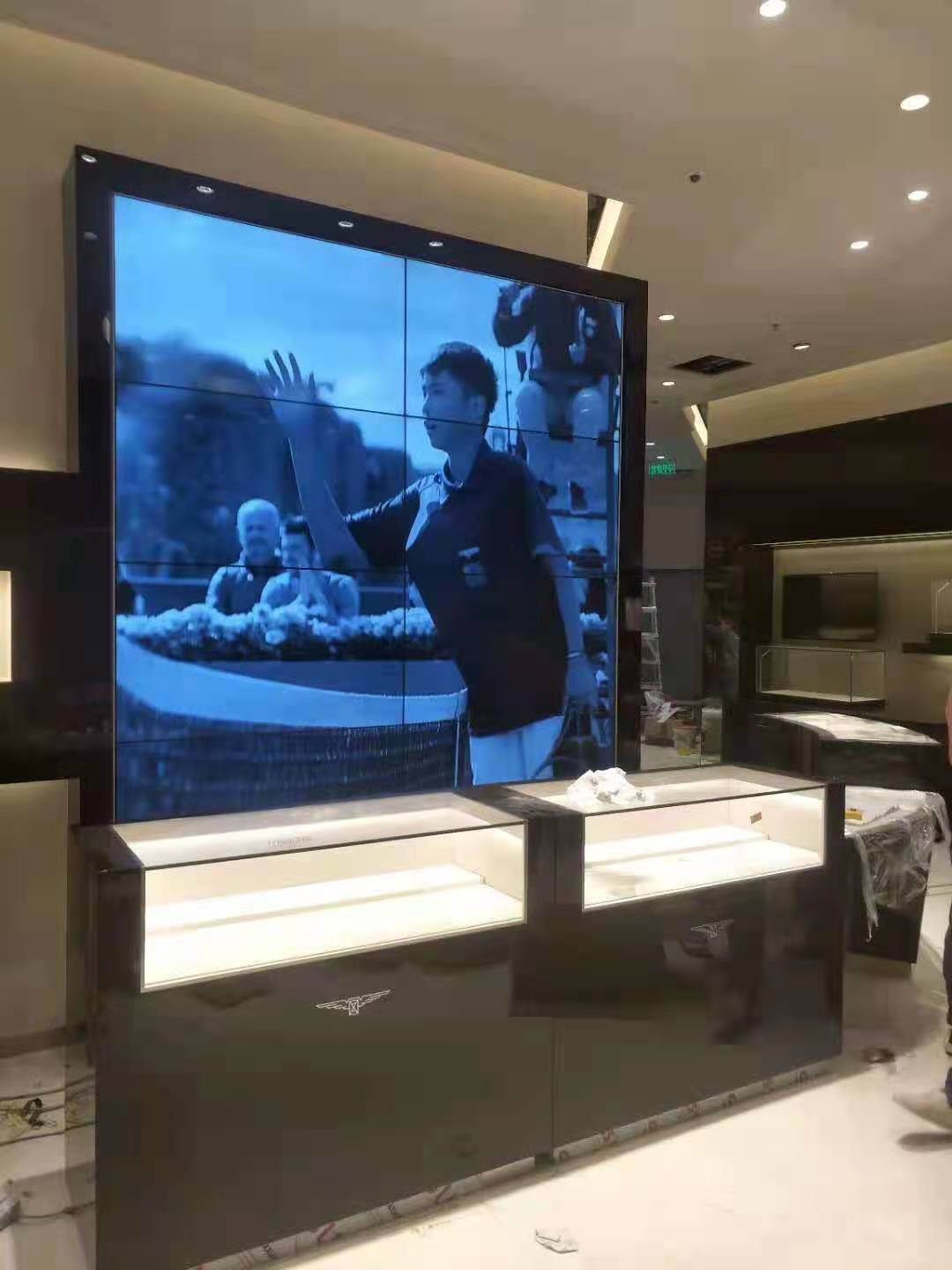 石家庄浪琴店49寸3.5mm液晶拼接屏项目(图3)